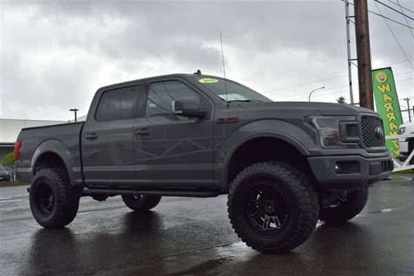 2018 FORD F-150 SUPERCREW 4X4 LIFTED LEADFOOT GRAY LARIAT SPORT PKG... for sale in Gresham, OR – photo 7