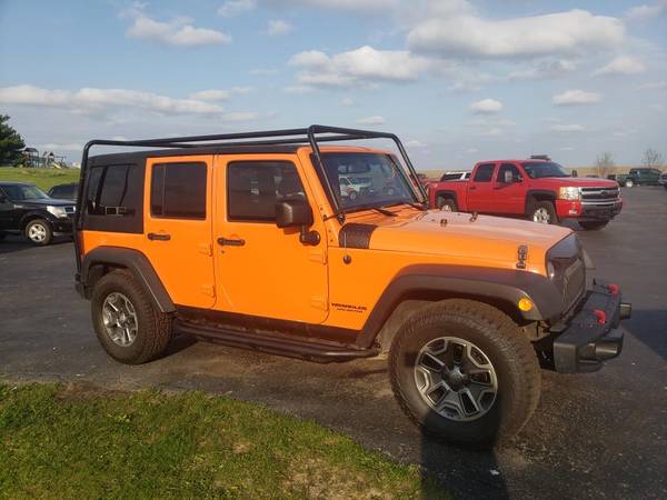 2013 JEEP WRANGLER UNLIMITED SAHARA NEW TIRES LOADED ORANGE - cars & for sale in Kewanee, IL – photo 2