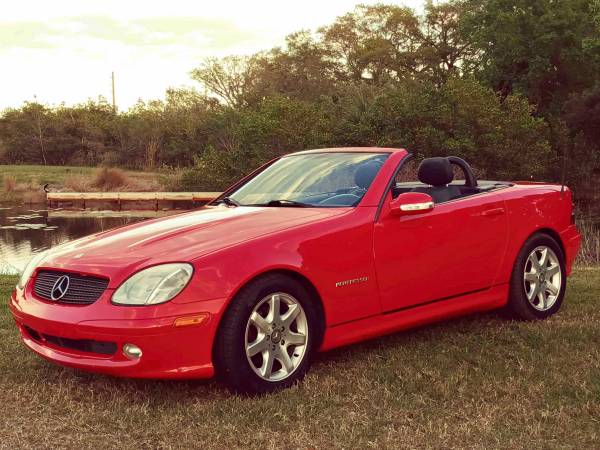 Red Convertible Mercedes slk 230 2003 - - by dealer for sale in TAMPA, FL – photo 2
