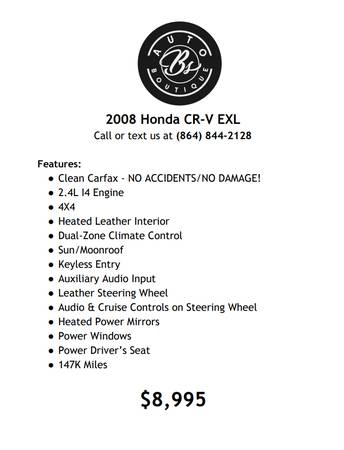 2008 Honda CR-V EXL for sale in Anderson, SC – photo 19