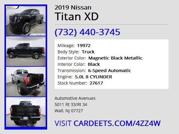 2019 Nissan Titan XD, Magnetic Black Metallic - - by for sale in Wall, NJ – photo 22