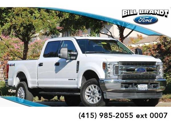 2019 Ford Super Duty F-250 truck XLT 4D Crew Cab (White) for sale in Brentwood, CA – photo 2