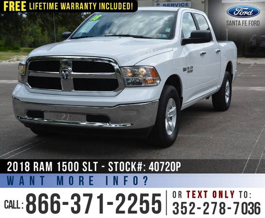 ‘18 Ram 1500 SLT 4WD *** Cruise Control, Camera, Bluetooth *** -... for sale in Alachua, FL – photo 3