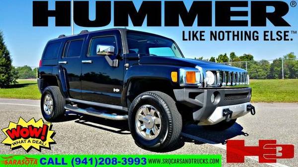 2008 HUMMER H3 SUV Luxury 4X4 BLACK LEATHER for sale in tampa bay, FL