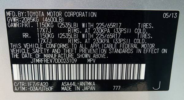 2013 Toyota RAV4 XLE Sport Utility 4D, Clean, 1-OWNER, AWD, LOW for sale in Honolulu, HI – photo 23