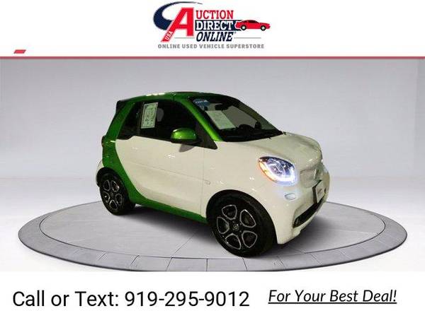 2017 smart Fortwo electric drive Passion Convertible White - cars & for sale in Raleigh, NC