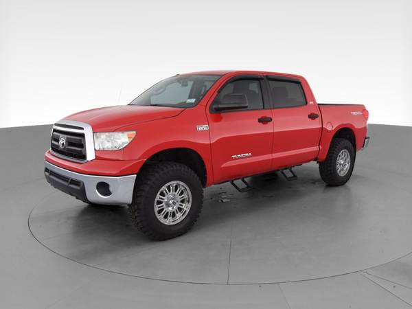 2012 Toyota Tundra CrewMax Pickup 4D 5 1/2 ft pickup Red - FINANCE -... for sale in Champlin, MN – photo 3