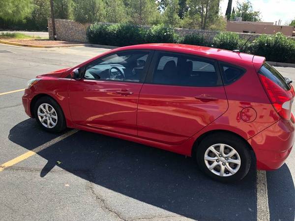 2013 HYUNDAI ACCENT GS, Red, 80k miles! hatchback! for sale in El Paso, TX – photo 3