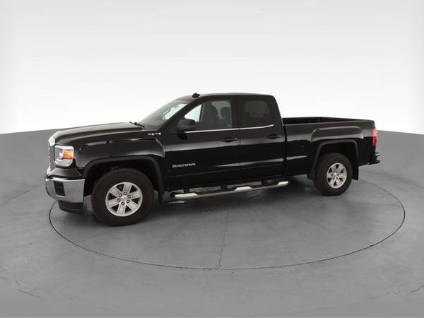 2014 GMC Sierra 1500 Double Cab SLE Pickup 4D 6 1/2 ft pickup Black... for sale in Albany, NY – photo 4
