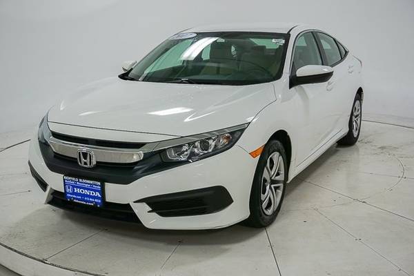 2017 *Honda* *Civic Sedan* *LX CVT* Taffeta White - cars & trucks -... for sale in Richfield, MN – photo 4
