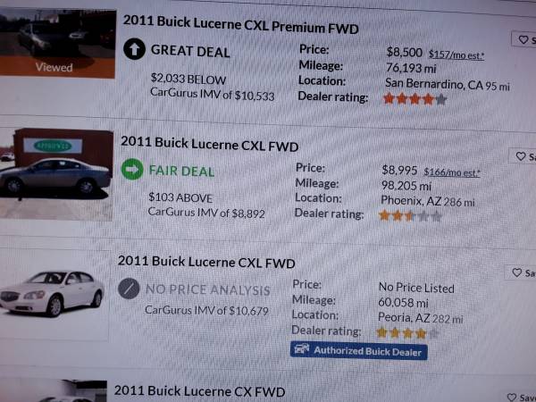 2011 BUICK LUCERNE CX FWD 37K miles for sale in La Mesa, CA – photo 10