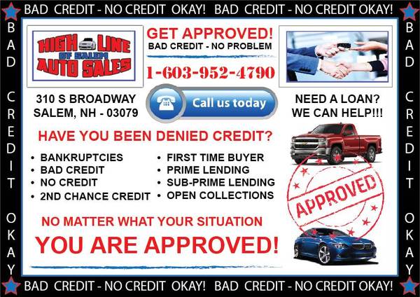 BAD CREDIT, NO CREDIT, NO PROBLEM! FINANCING FOR EVERYONE! - cars &... for sale in Salem, NH, VT