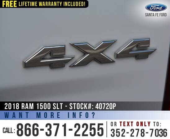 2018 Ram 1500 SLT 4WD *** Cruise Control, Camera, Bluetooth *** -... for sale in Alachua, AL – photo 20