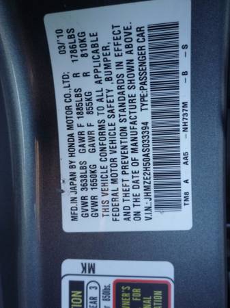 2010 Honda Insight LX Hybrid 98k for sale in Revere, MA – photo 10
