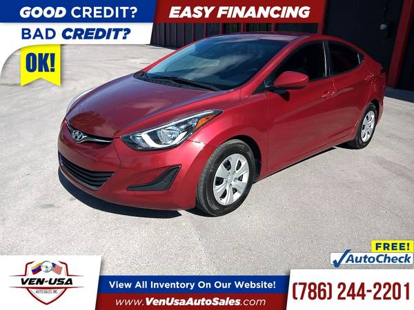 2016 Hyundai Elantra SESedan 6A 6 A 6-A (US) FOR ONLY 219/mo! for sale in Miami, FL – photo 11
