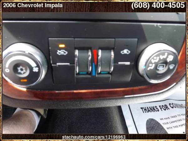2006 Chevrolet Impala 4dr Sdn LT 3.5L with License plate bracket,... for sale in Janesville, WI – photo 13