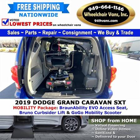 2019 Dodge Grand Caravan SXT Wheelchair Van Mobility Package Conver for sale in LAGUNA HILLS, UT – photo 4
