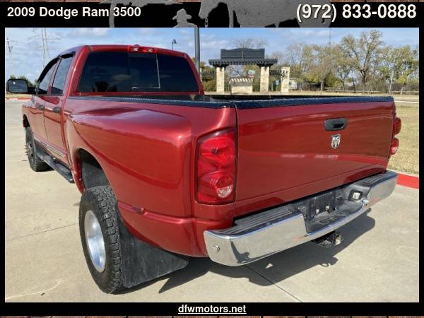 2009 Dodge Ram 3500 SLT 4X4 Dually Diesel - cars & trucks - by... for sale in Lewisville, TX – photo 3