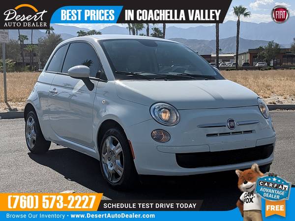 2015 Fiat 500 69,000 MILES 1 OWNER Pop Hatchback that's priced BELOW... for sale in Palm Desert , CA – photo 4