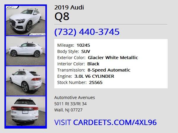 2019 Audi Q8, Glacier White Metallic - - by dealer for sale in Wall, NJ – photo 22