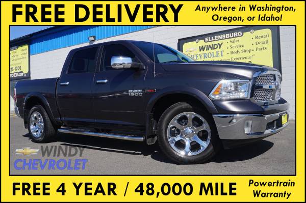 2018 Ram 1500 Laramie Crew Cab 4X4 3 0L DIESEL ENGINE/LOADED for sale in Other, MT