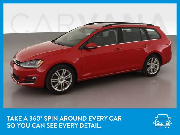 2015 VW Volkswagen Golf SportWagen TDI S Wagon 4D wagon Red for sale in Other, OR – photo 3