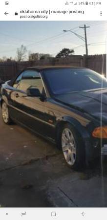 2001 325 ci BMW convertible - cars & trucks - by owner - vehicle... for sale in MOORE, OK – photo 2