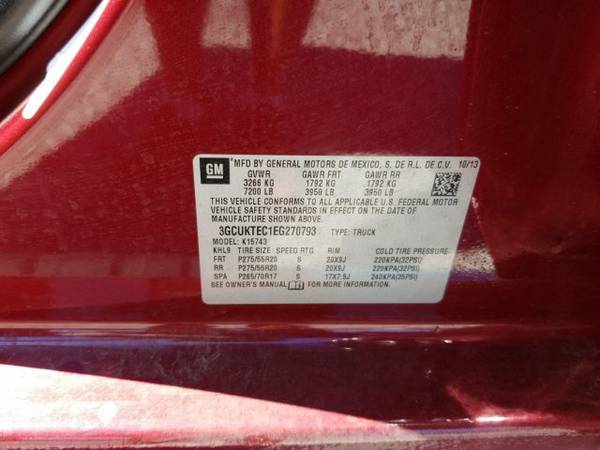 2014 Chevrolet Silverado 1500 High Country 4x4 4WD Four SKU:EG270793 for sale in North Richland Hills, TX – photo 22