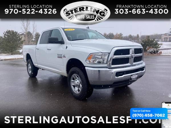 2018 RAM 2500 SLT 4x4 Crew Cab 64 Box - CALL/TEXT TODAY! - cars & for sale in Sterling, CO