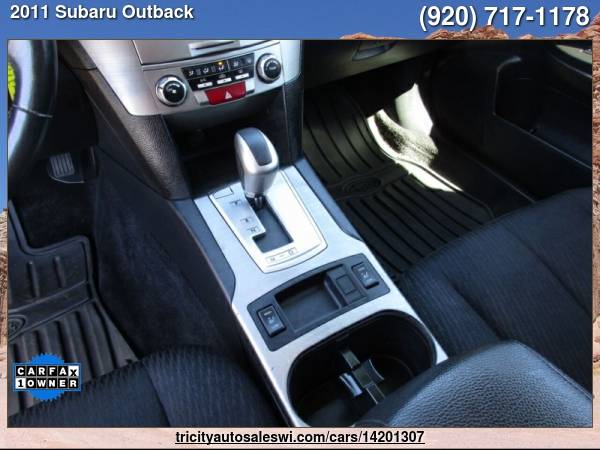 2011 SUBARU OUTBACK 2 5I PREMIUM AWD 4DR WAGON CVT Family owned for sale in MENASHA, WI – photo 15