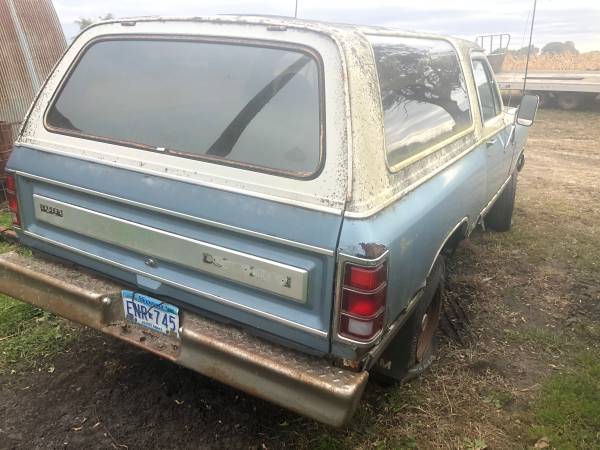 1984 Dodge Ramcharger Barn find fixer upper parts truck for sale for sale in Mankato, MN – photo 3
