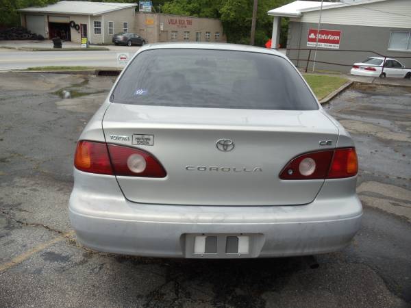 2002 Toyota Corolla Sedan Only 55, 760 Current Emissions Runs GREAT! for sale in 30180, GA – photo 6