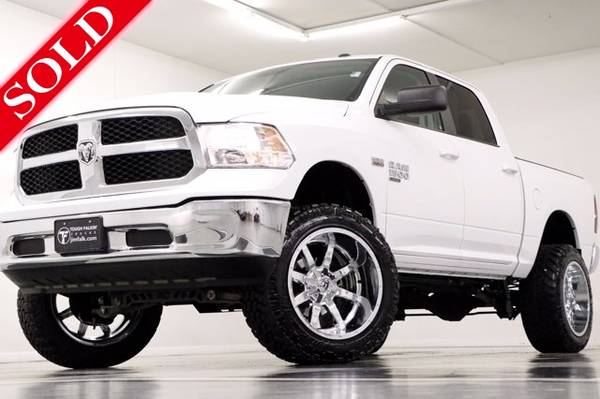 LIFTED White 1500 2019 Ram Classic SLT 4X4 4WD Crew Cab 5 7L V8 for sale in Clinton, FL