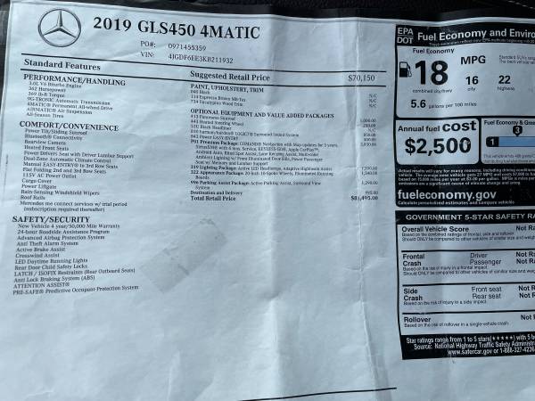 2019 Mercedes Benz GLS450 Factory Warranty - - by for sale in Flushing, NY – photo 12