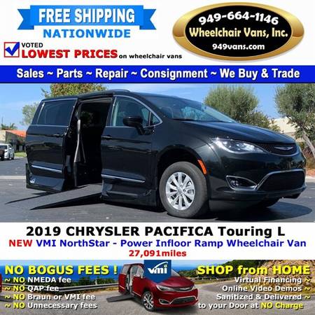 2019 Chrysler Pacifica Touring L Wheelchair Van VMI Northstar - Pow for sale in Other, TX