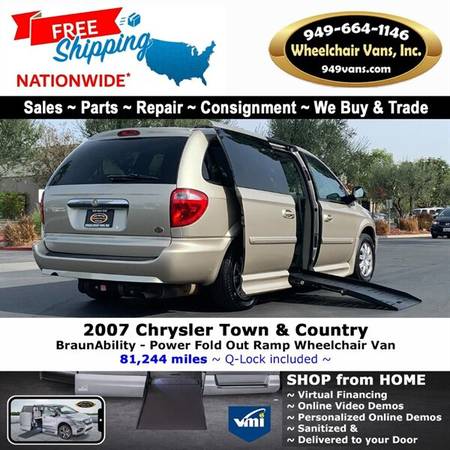 2007 Chrysler Town & Country Touring Wheelchair Van BraunAbility - -... for sale in LAGUNA HILLS, OR – photo 4