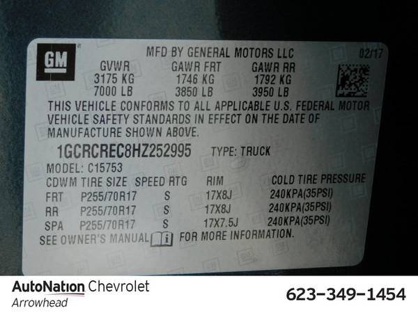 2017 Chevrolet Silverado 1500 LT SKU:HZ252995 Double Cab for sale in Peoria, AZ – photo 24