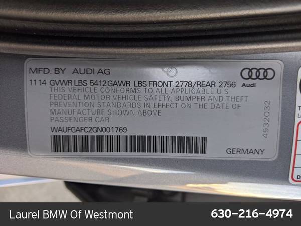2016 Audi A6 3.0T Premium Plus AWD All Wheel Drive SKU:GN001769 -... for sale in Westmont, IL – photo 24