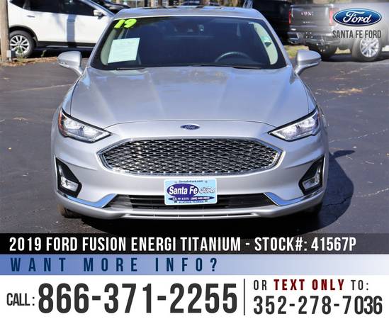 2019 Ford Fusion Energi Titanium Leather Seats - Sunroof for sale in Alachua, FL – photo 2