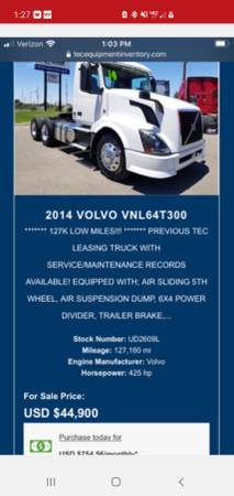 VOLVO VNL 2014 130k miles for sale in Brentwood, CA – photo 7