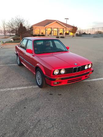 1990 Bmw 325ix 5-speed manual sedan red e30 - cars & trucks - by... for sale in Oregon, WI – photo 9