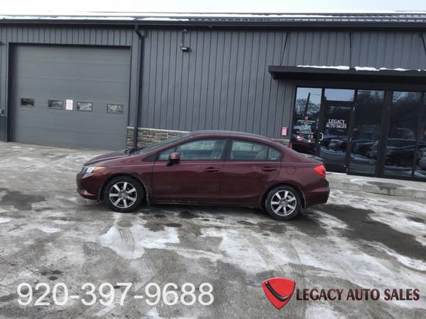 2012 HONDA CIVIC LX - - by dealer - vehicle automotive for sale in Jefferson, WI – photo 3