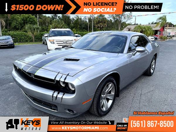 380/mo - 2018 Dodge Challenger SXT - - by dealer for sale in West Palm Beach, FL – photo 3