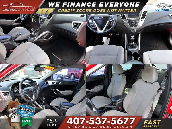 $900 DOWN and DRIVE 2013 Hyundai Veloster w/Gray Int Hatchback for sale in Maitland, FL – photo 5