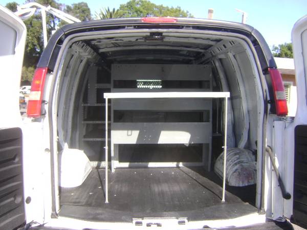 2009 Chevy Express 2500 Cargo Van Ladder Rack Work Bins ENCLOSED NO... for sale in SF bay area, CA – photo 10