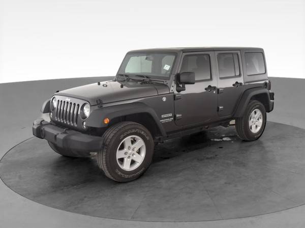 2017 Jeep Wrangler Unlimited Sport SUV 4D suv Black - FINANCE ONLINE... for sale in irving, TX – photo 3