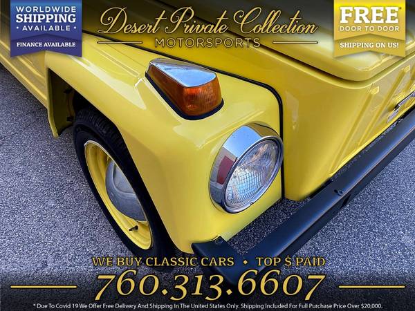1973 Volkswagen Thing Type 181 Convertible, removable roll bar Wagon for sale in Palm Desert, NY – photo 9