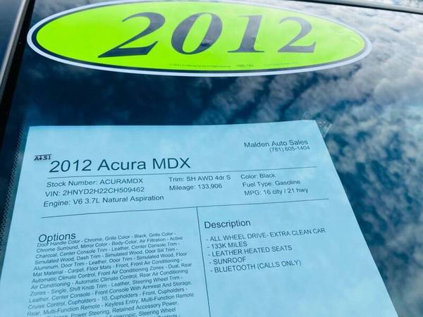 2012 Acura MDX SH AWD - cars & trucks - by dealer - vehicle... for sale in Malden, MA – photo 9