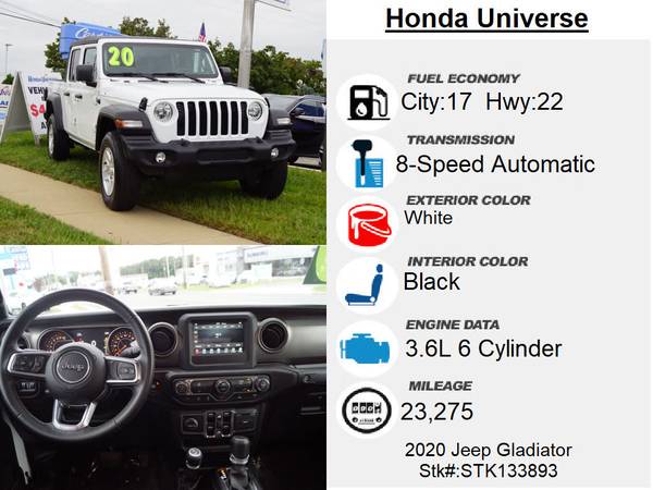 2020 Jeep Gladiator Sport - cars & trucks - by dealer - vehicle... for sale in Lakewood, NJ – photo 7