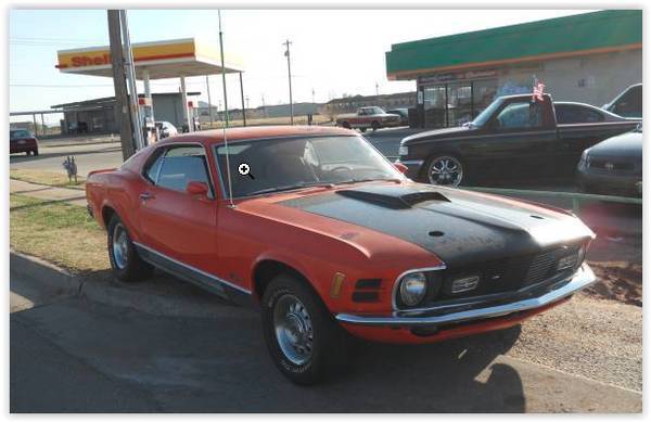 1970 Mustang Mach1 Fastback 351c 4 speed Runs Great ! Mach 1 for sale in MOORE, OK
